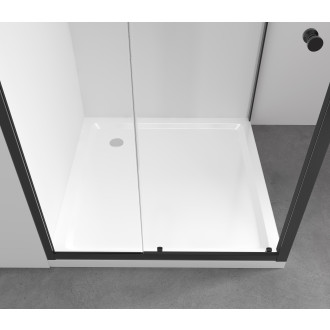 CERANO - Sprchová vanička čtvercová Soto - akrylát - bílá lesklá - 80x80x5 cm