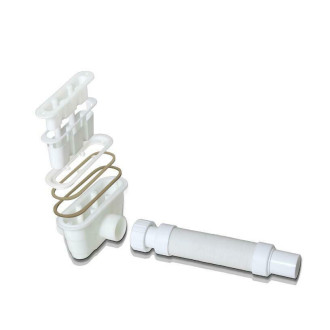 CERANO - Sprchová vanička obdélníková Docia - SMC/minerální kompozit - sifon + nerezový kryt - strukturovaná černá matná - 100x80x3 cm