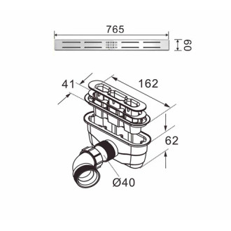 CERANO - Sprchová vanička obdélníková Docia - SMC/minerální kompozit - sifon + nerezový kryt - strukturovaná černá matná - 100x80x3 cm