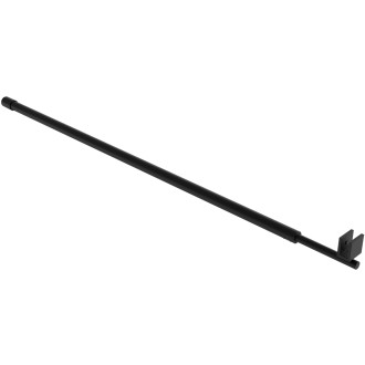 CERANO - Sprchová vzpěra kulatá, teleskopická Onyx - černá matná - 77-140 cm