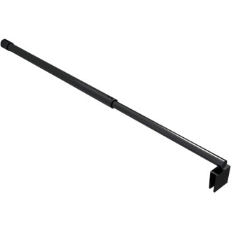 CERANO - Sprchová vzpěra kulatá, teleskopická Onyx - černá matná - 77-140 cm