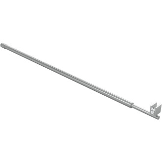 CERANO - Sprchová vzpěra kulatá, teleskopická Onyx - chrom - 77-140 cm