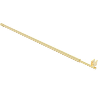 CERANO - Sprchová vzpěra kulatá, teleskopická Onyx - zlatá kartáčovaná - 77-140 cm