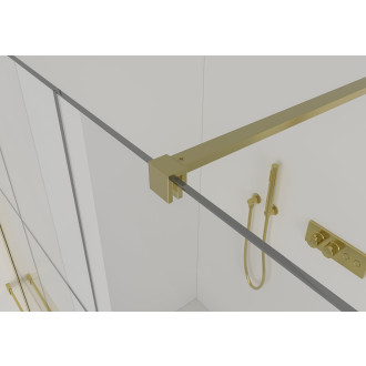 CERANO - Sprchová vzpěra Onyx - plochá - zlatá - 150 cm