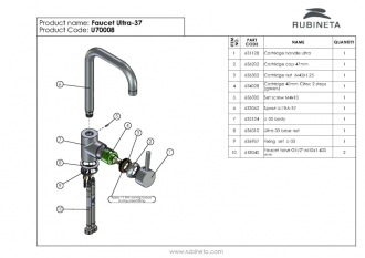 baterie Ultra U-37 dřezová OLBAU37