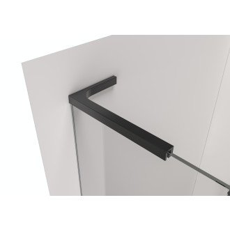 CERANO - Sprchová vzpěra Onyx L - levá - 29x15 cm - černá matná