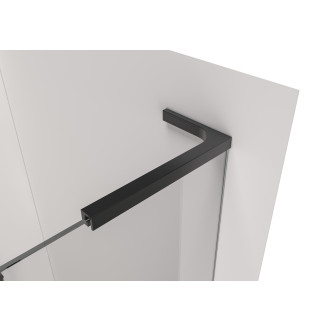 CERANO - Sprchová vzpěra Onyx L - pravá - 29x15 cm - černá matná