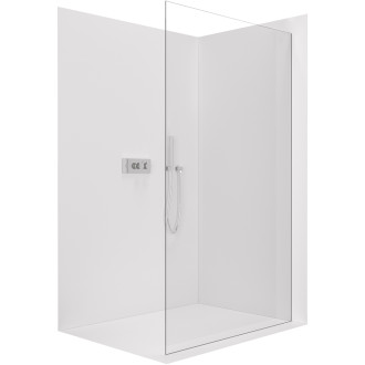 CERANO - Sprchová zástěna Walk-in Crystal L/P - 10 mm - bezvzpěrový systém - chrom, transparentní sklo - 150x200 cm