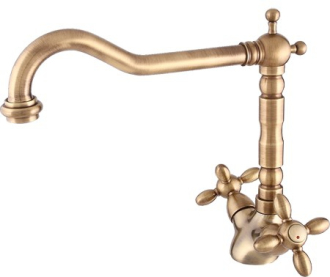 baterie Venezia V-33 Cross dřezová bronz OLBAV33