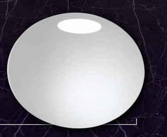 LUŽNICE oválné zrcadlo s LED osvětlením V 500 × Š 700 mm ZRLUZN5070