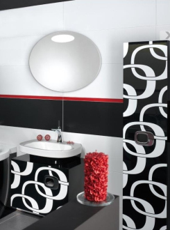 LUŽNICE oválné zrcadlo s LED osvětlením V 500 × Š 700 mm ZRLUZN5070