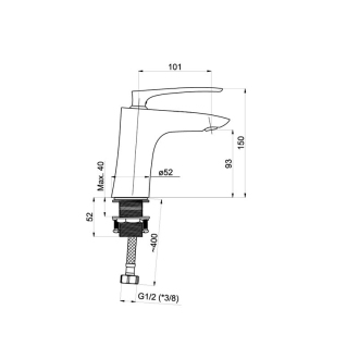 baterie AERO-18 umyvadlová stojánková OLBAAER18
