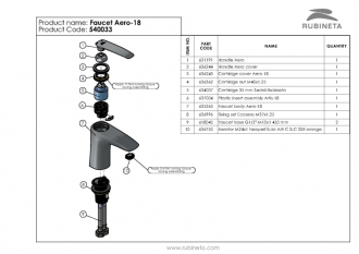 baterie AERO-18 umyvadlová stojánková OLBAAER18