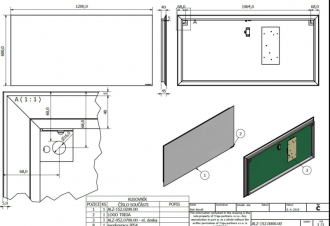 BLANICE obdélníkové zrcadlo s LED podsvětlením V 800 × Š 600 mm ZRBLAN8060