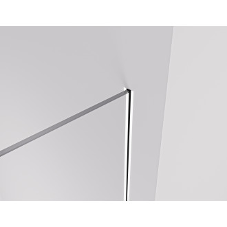 CERANO - Sprchová zástěna Walk-in Crystal T L/P - 8 mm - bezvzpěrový systém - bílá matná, transparentní sklo - 140x110x200 cm