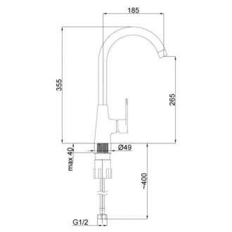 VIVA-33 dřezová baterie OLBAVV30108