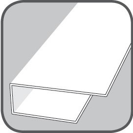 Dokončovací profil - Okrajový - Mramor