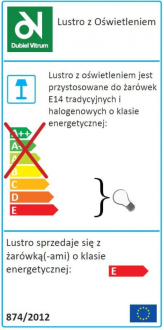 BERNAY - zrcadlo s osvětlením 500 x 650 mm (š x v) OLNZBER