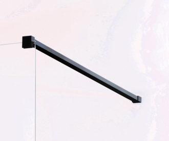 LAGOS BLACK 90x195 cm (černá, čiré) BCLAGO90BC