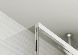 Sprchový kout AVIOR - 200 cm, Levé (SX), Leštěný hliník, Čiré bezpečnostní sklo - 8 mm, Posuvné dveře: 80 -100 cm