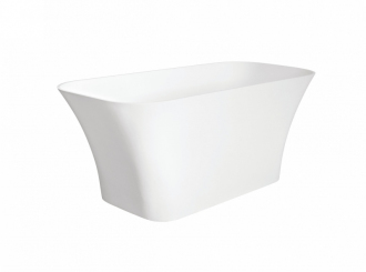 BESCO vana volně stojící ASSOS 1600x700 mm, bílá barva, litý mramor VANNEA16W