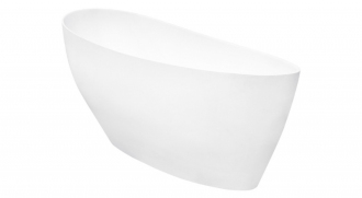 BESCO vana volně stojící KEYA 1650x700 mm, bílá barva, litý mramor VANSAP16W