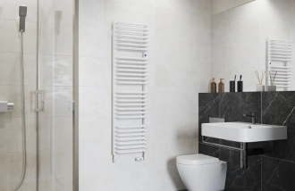 radiátor STANDARD 3D 500 x 915 mm, C35 white silk, boční připojení RADSTA3509035BN