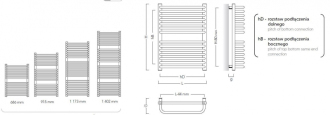 radiátor STANDARD 3D 500 x 915 mm, C35 white silk, boční připojení RADSTA3509035BN