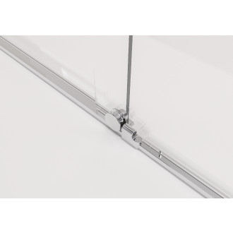 CERANO - Sprchová zástěna Walk-in Medin L/P - 8 mm - chrom, transparentní sklo - 160x195 cm - dvoudílná posuvná