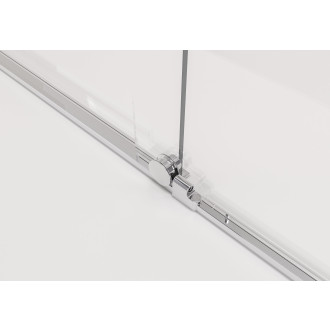 CERANO - Sprchová zástěna Walk-in Medin L/P - 8 mm - chrom, transparentní sklo - 180x195 cm - dvoudílná posuvná