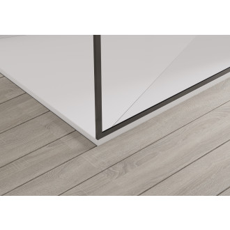 CERANO - Sprchová zástěna Walk-in Moreli L/P - 8 mm - černá matná, transparentní sklo - 70x200 cm