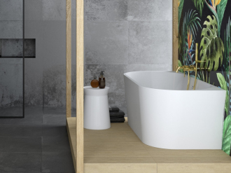 BESCO vana volně stojící VICA, 1700×800 mm, bílá, sifon chrom, sanitární akrylát VANVIC170