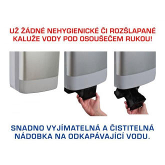 EMPIRE X DRY AUTOMATIC tryskový osoušeč ABS plast, stříbrný