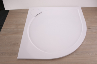 LARA - vanička litý mramor, čtvrtkruh 900x900x30 mm, R550, bez nožiček, VANKCCTVRT90