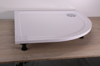 KLARA - čelní panel k vaničce z litého mramoru, čtvrtkruh 900x900x100 mm, VANKLMPAN90