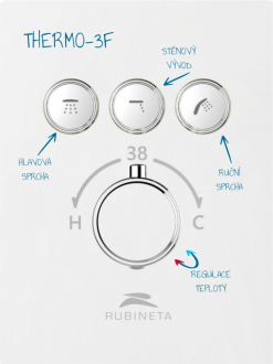 Termostatická podomítková baterie Thermo-3F