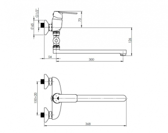Sprchová baterie ELMA-12/C