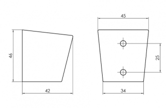 Držák sprchové růžice GRAND BLACK
