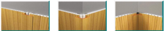 Dokončovací flexi rohový profil LOME - Oak Grand Grey