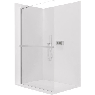 CERANO Sprchová zástěna Walk-in Onyx L/P držák L-levá  chrom, transparent sklo 160x200