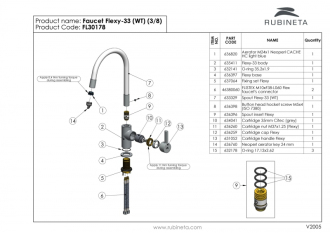 baterie Flexy-33 dřezová (bílá) OLBAFL33WT