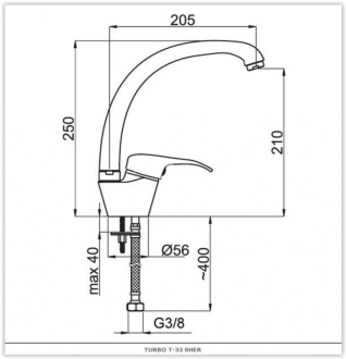 baterie Prince P-33 Star dřezová stojánková OLBAP33M