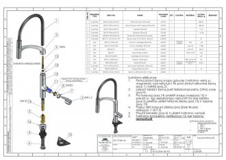 baterie ULTIMA U-50 dřezová (černá barva) OLBAU50