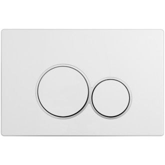 CERANO - Kompletní WC set Profi/Felci - bílá lesklá - WC tlačítko Duo/Bílá - předstěnová instalace - 52,5x36 cm