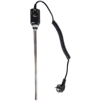 CERANO - Koupelnový elektrický radiátorový set Arturo - 600W - černá matná - 1200x500 mm