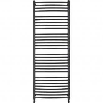 CERANO - Koupelnový elektrický radiátorový set Stefano - WIFI - 600W - černá matná - 1210x650 mm
