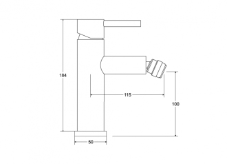 Bidetová baterie ILLUSION zlatá