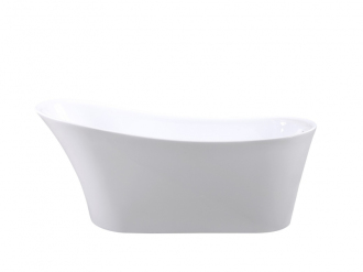 BESCO vana volně stojící CALIMA 1700×740, bílá, sifon chrom, sanitární akrylát VANCALIM170