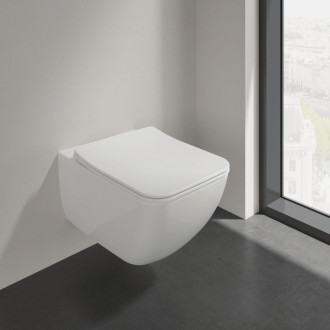 WC s prkénkem softclose závěsné Villeroy & Boch Venticello zadní odpad 4611RLR1