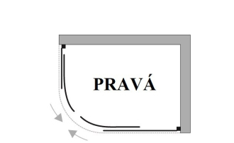 Asymetrická sprchová vanička GRANDAS - VÝPRODEJ